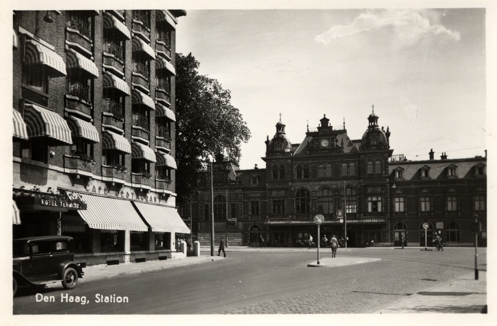 Den Haag, ca. 1950: Station Hollands Spoor